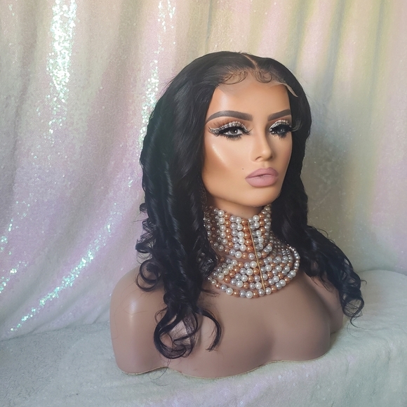 100% virgin human hair closure wig 16 - Picture 3 of 8